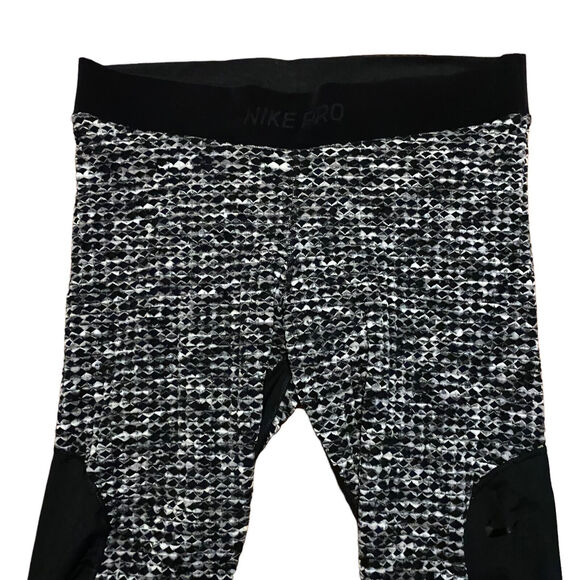 Nike Pro HyperWarm Womens Plus Size 2X Leggings AR1912-010 Black Workout - Picture 5 of 12